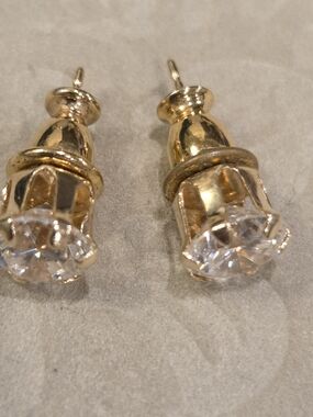 Monet Gold-Tone Crystal Stud Earrings